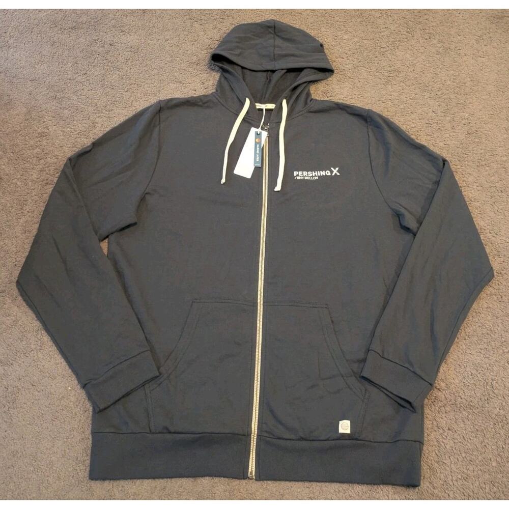 Marine Layer Afternoon BNY Mellon Pershing Gray Full Zip Hoodie 13762 Men's XL